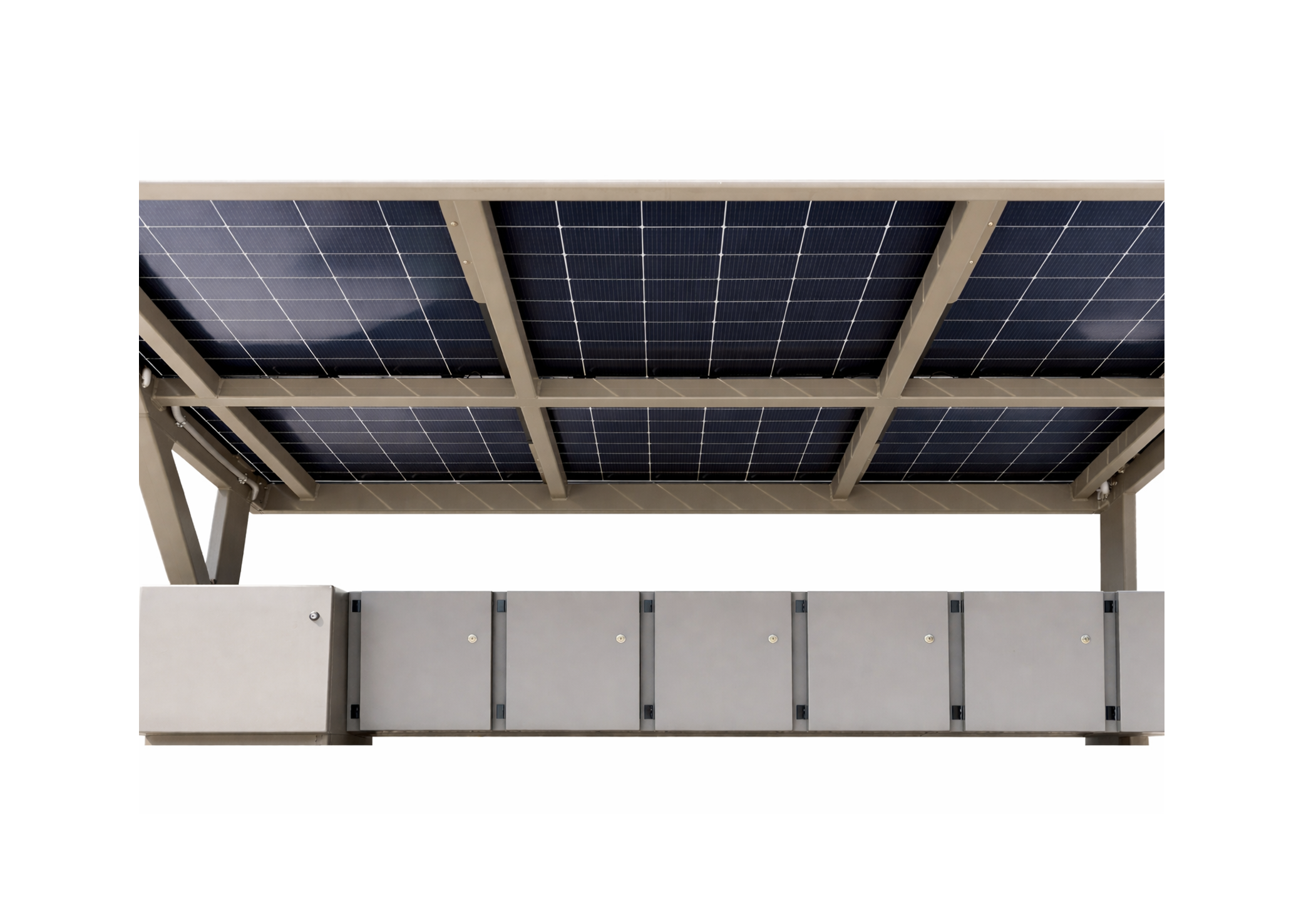 PV Module von unten